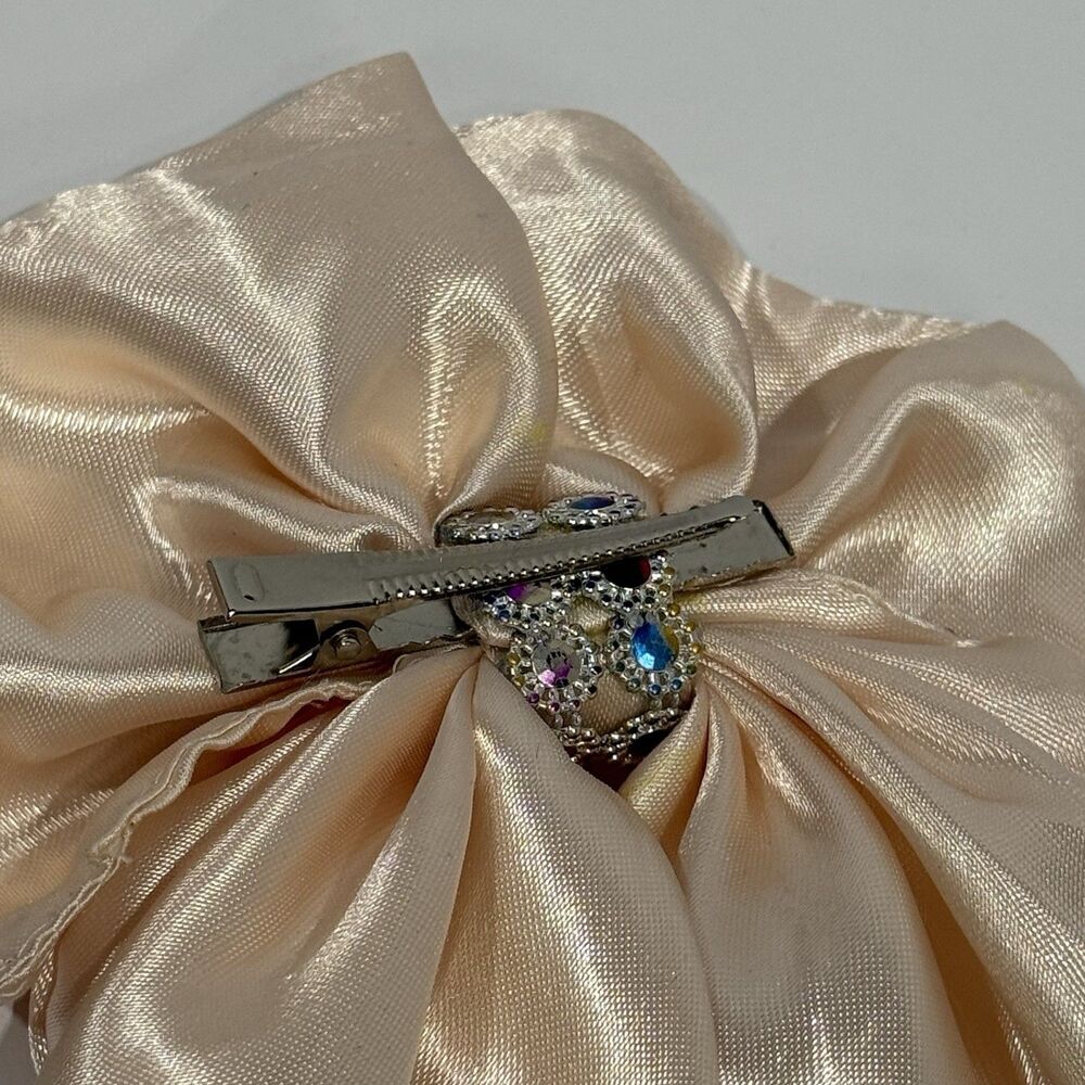 Large Satin Bow Barrettes Women Ribbon Hair Clips Hairpins for Styling - Picture 9 of 16